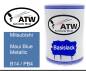 Preview: Mitsubishi, Maui Blue Metallic, B14 / PB4: 500ml Lackdose, von ATW Autoteile West.